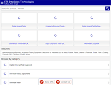 Tablet Screenshot of ets-test-equipments.com